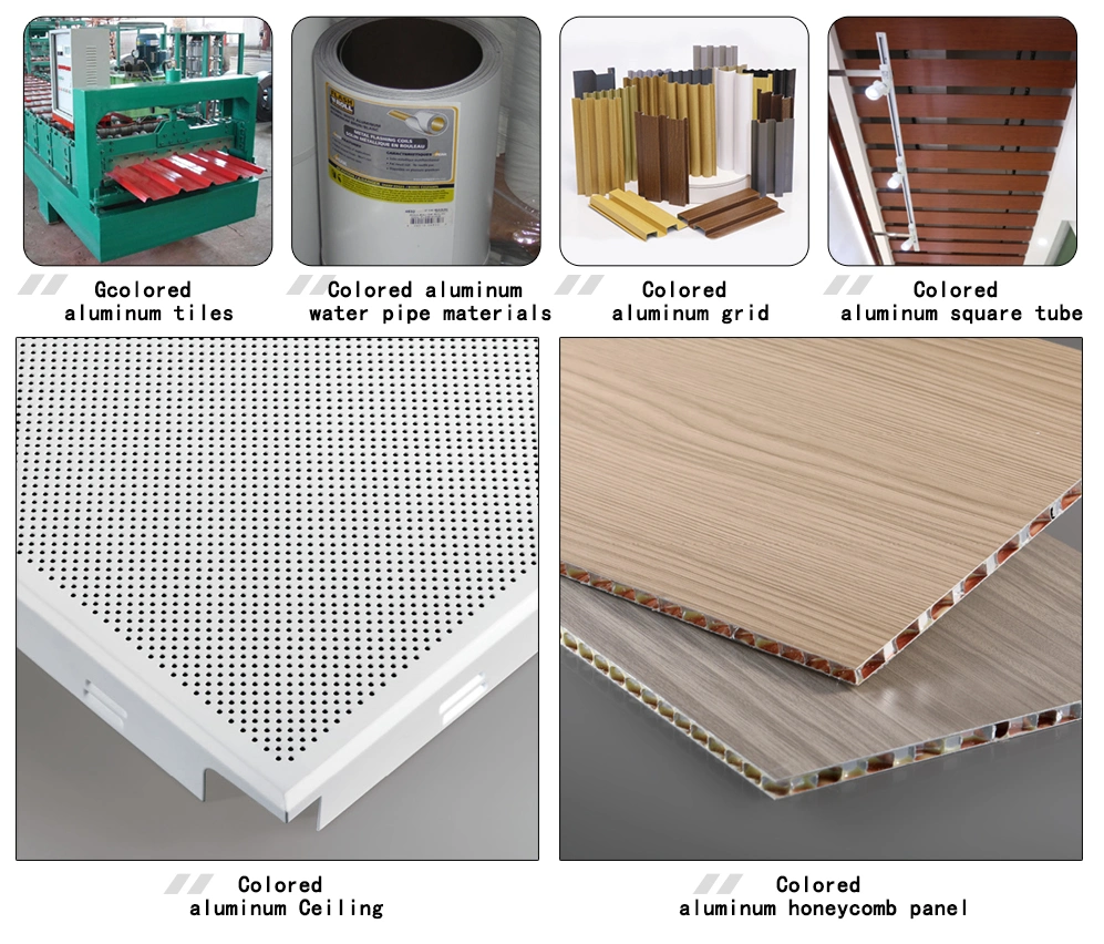 Yellow Color Aluminum Coil-Coatting PE 1100/1060/3003/3104/3005 Prepainted Alloy Color Coated Aluminum Coils